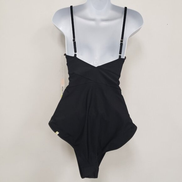 Summersalt Womens One Piece Swimsuit Size 14 Black Beach Tropical Island NWT - Picture 2 of 9